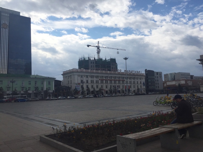 Lightly edited shot from the Sukhbaatar Square. Lot of construction going on in Mongolia