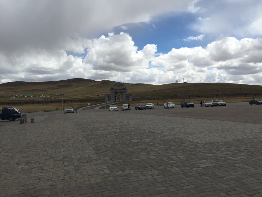 Parking lot at the Genghis Khan memorial