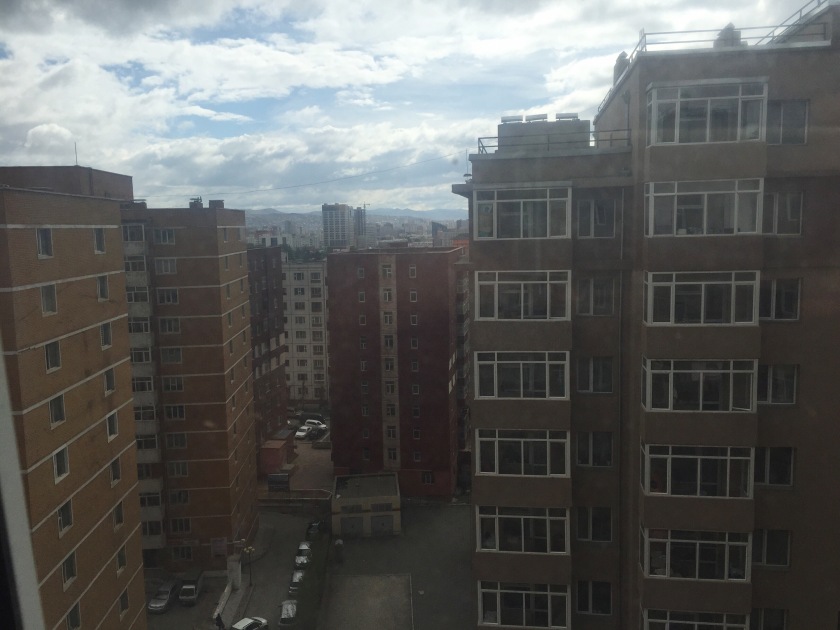 View from the apartment in Ulaanbaatar