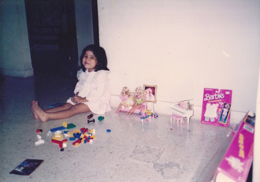Five years old and surrounded by Barbie Dolls #blessed